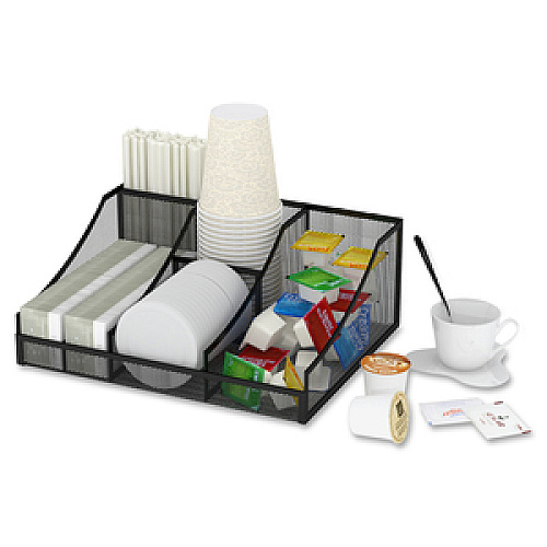 Genuine Joe Matte Black Condiment Organizer (GJO39406)