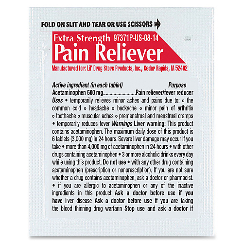 Lil' Drug Store LIL' Drug Store Acetaminophen Single-Packs Refill