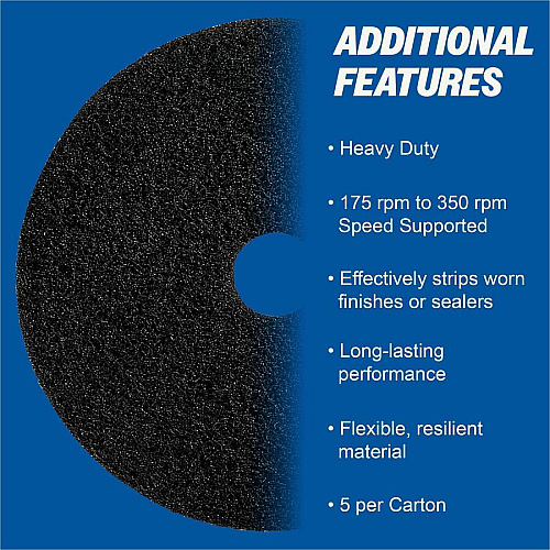 Genuine Joe Black Floor Stripping Pad (90216)