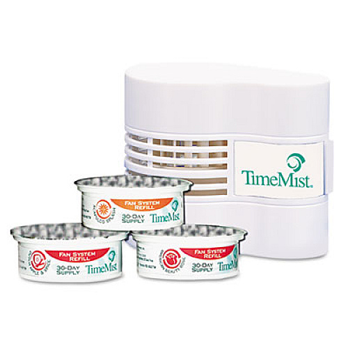 TimeMist Continuous Fan Fragrance Dispenser, 4.5" x 3" x 3.75", White (1044385)