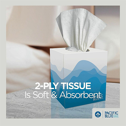 Pacific Blue Select Facial Tissue by GP Pro - Cube Box (46200CT)