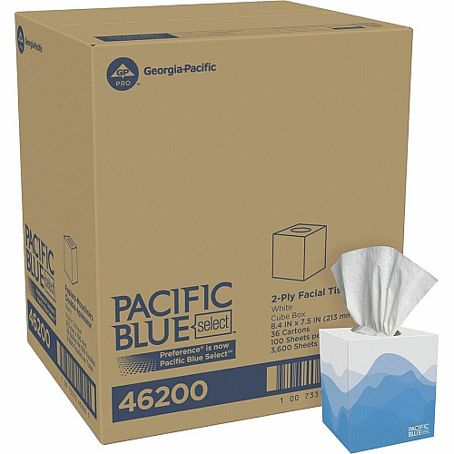 Pacific Blue Select Facial Tissue by GP Pro - Cube Box (46200CT)