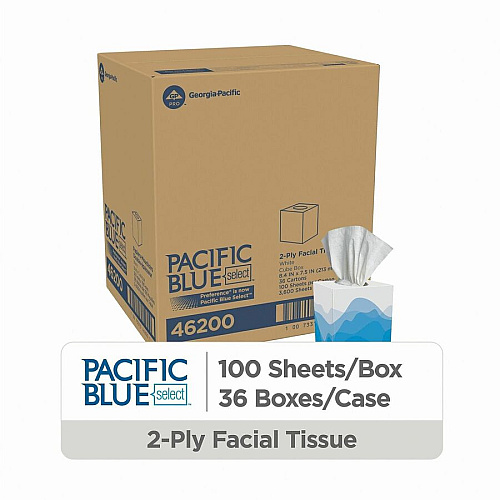 Pacific Blue Select Facial Tissue by GP Pro - Cube Box (46200CT)