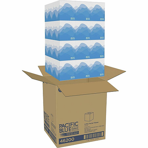 Pacific Blue Select Facial Tissue by GP Pro - Cube Box (46200CT)