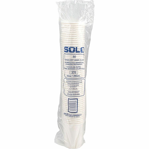 SOLO 10 oz Paper Hot Cups (370W2050)