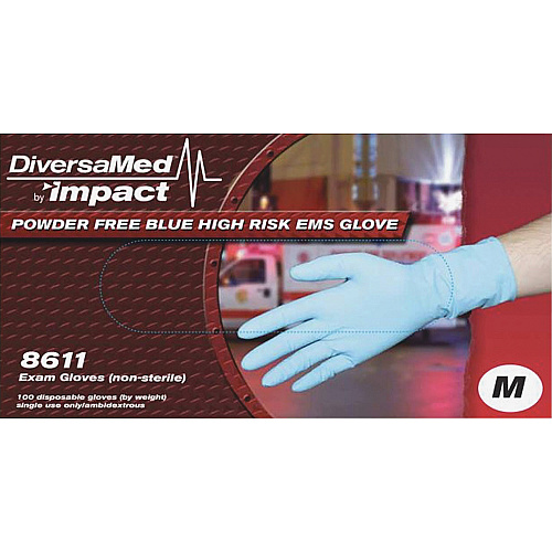 Impact DiversaMed 14 mil ProGuard High-Risk EMS Exam Gloves (8611M)