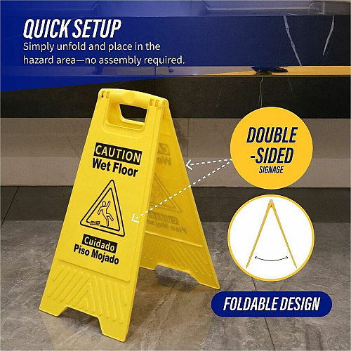 Genuine Joe Universal Graphic Wet Floor Sign (85117CT)