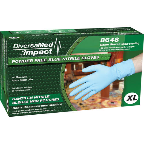 DiversaMed 8 mil Disposable Powder-free Nitrile Exam Gloves (8648XLCT)