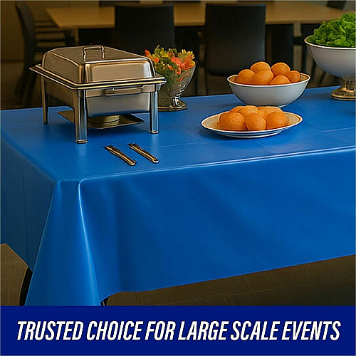 Genuine Joe Plastic Rectangular Table Covers (10325CT)