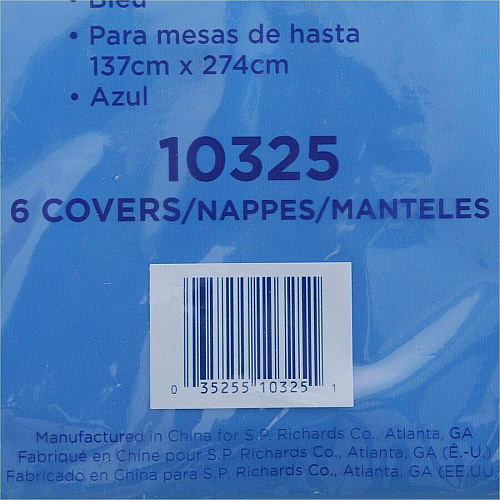 Genuine Joe Plastic Rectangular Table Covers (10325CT)