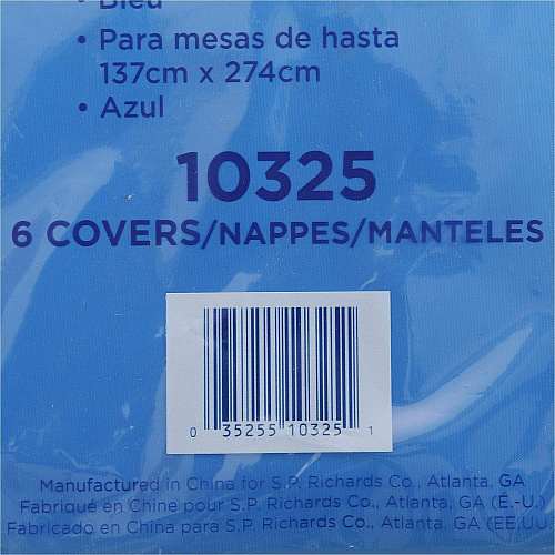 Genuine Joe Plastic Rectangular Table Covers (10325CT)