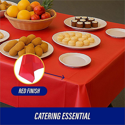 Genuine Joe Plastic Rectangular Table Covers (10326CT)