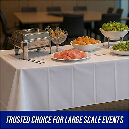 Genuine Joe Plastic Rectangular Table Covers (10328CT)