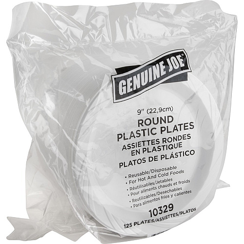 Genuine Joe 9" Reusable Plastic Plates (10329CT)