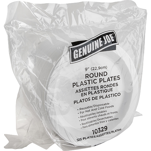 Genuine Joe 9" Reusable Plastic Plates (10329CT)