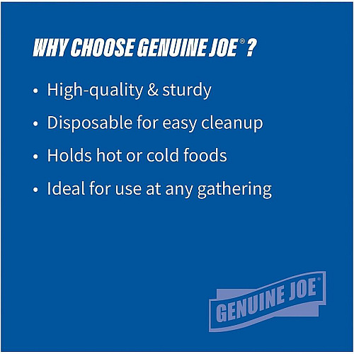 Genuine Joe 12 oz Reusable Plastic Bowls (10424CT)