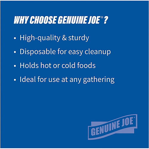 Genuine Joe 12 oz Reusable Plastic Bowls (10424CT)