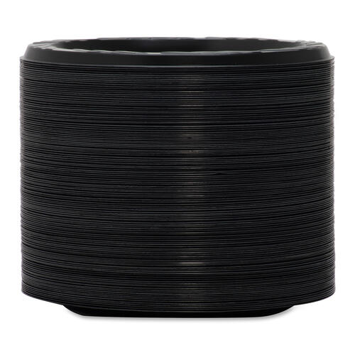 Genuine Joe Round Plastic Black Plates (GJO10427CT)