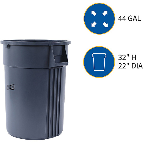 Genuine Joe 44-gallon Heavy-duty Trash Container (11581CT)