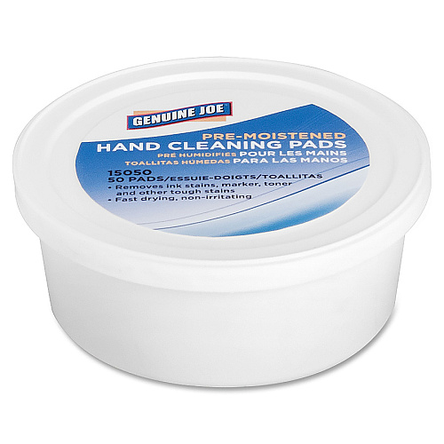 Genuine Joe Pre-moistened Hand Cleaning Pads (15050CT)