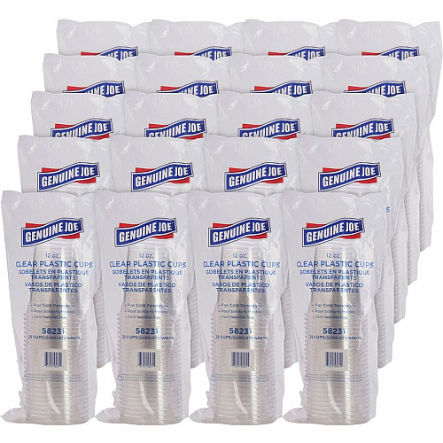 Genuine Joe 12 oz Clear Plastic Cups (58231CT)