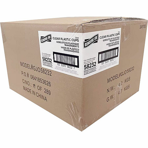Genuine Joe 10 oz Clear Plastic Cups (58232CT)