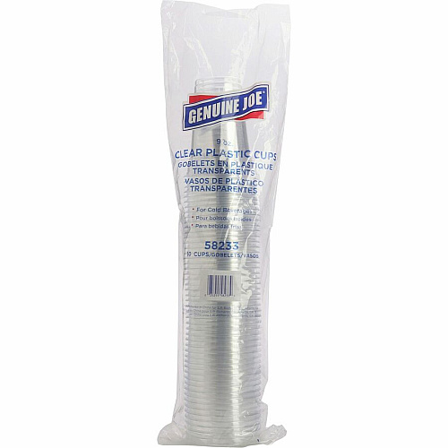 Genuine Joe 9 oz Clear Plastic Cups (58233CT)