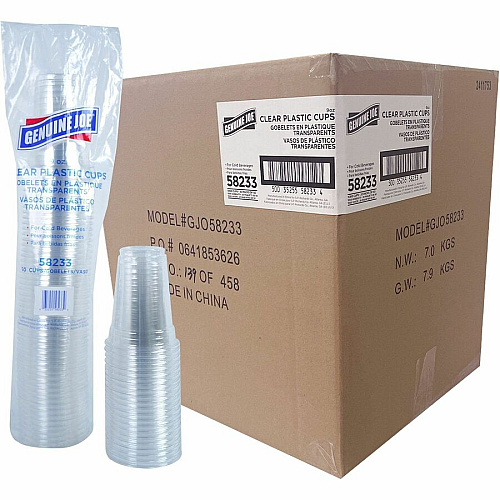 Genuine Joe 9 oz Clear Plastic Cups (58233CT)