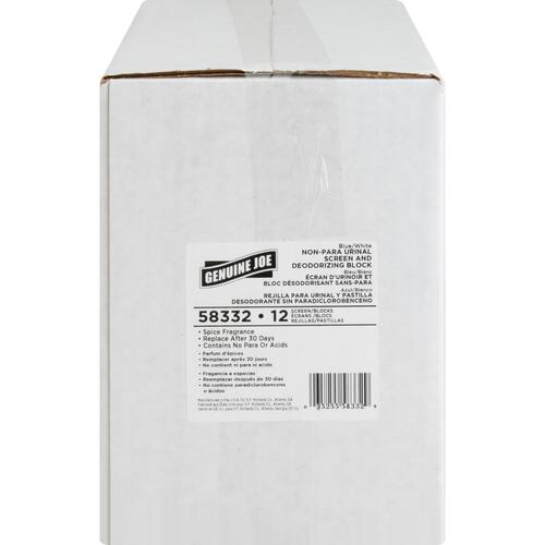 Genuine Joe Non-para Spice Scent Urinal Screen (GJO58332CT)