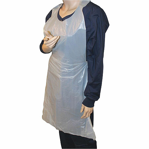 Genuine Joe 50" Disposable Poly Apron (85141CT)