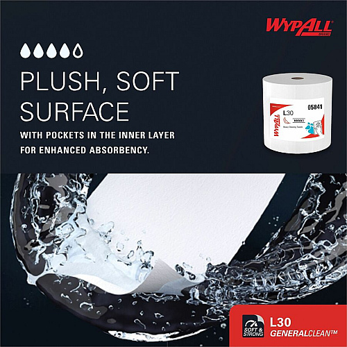 Wypall GeneralClean L30 Heavy Duty Cleaning Towels (05841)