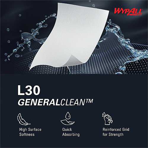 Wypall GeneralClean L30 Heavy Duty Cleaning Towels (05841)