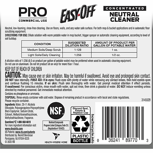 Professional EASY-OFF Neutral Cleaner (89770CT)