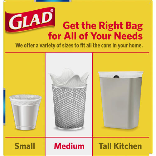 Glad ForceFlex Quick-Tie Medium Trash Bags (70403CT)