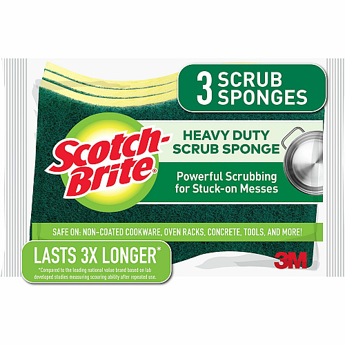 Scotch-Brite Heavy-Duty Scrub Sponges (HD3CT)