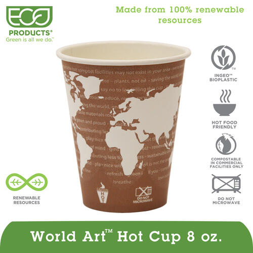 Eco-Products Renewable Resource Hot Drink Cups (EPBHC8WACT)