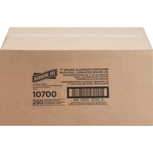 Genuine Joe Round Aluminum Food Container Set (GJO10700)