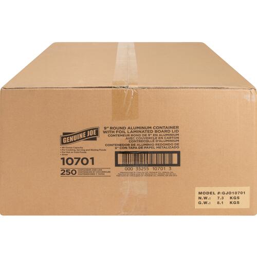Genuine Joe Round Aluminum Food Container Set (GJO10701)