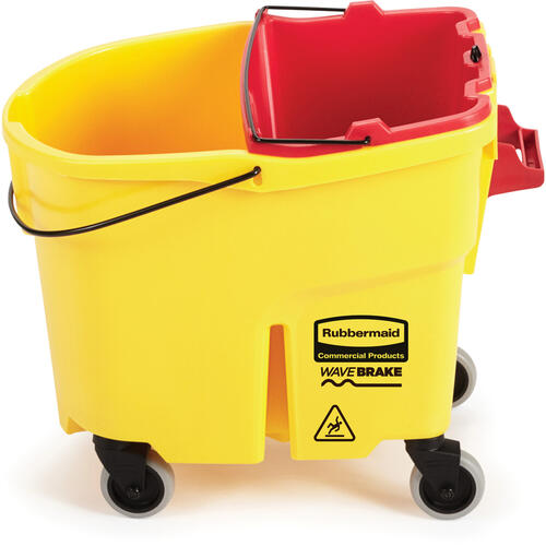 Rubbermaid Commercial WaveBrake 18Quart Dirty Water Bucket (9C7400RDCT)