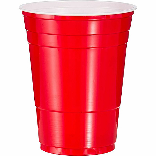SOLO 16 oz Plastic Cold Party Cups (P16R)