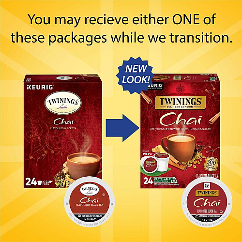 Twinings of London Chai Flavoured Black Tea K-Cup (09954)