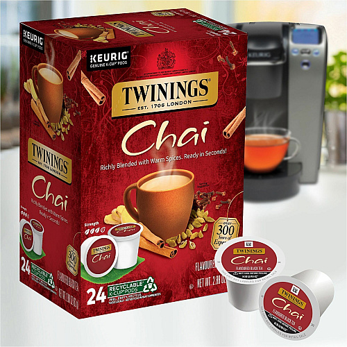 Twinings of London Chai Flavoured Black Tea K-Cup (09954)