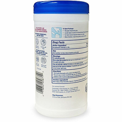 PURELL Clean Scent Hand Sanitizing Wipes (912006CMRCT)