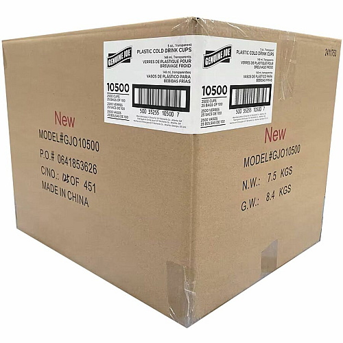 Genuine Joe 5 oz Transparent Beverage Cups (10500)