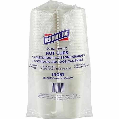 Genuine Joe 20 oz Disposable Hot Cups (19051CT)