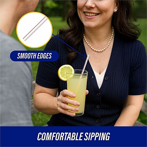 Genuine Joe Jumbo Striped Straws (58944)