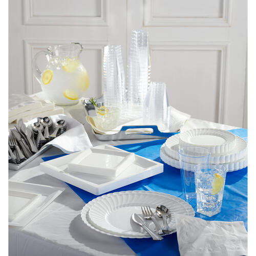 Classicware WNA Comet Heavyweight Plastic White Plates (RSCW101212W)
