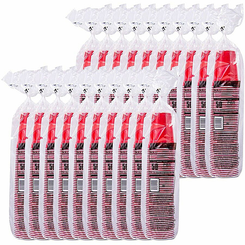 SOLO 16 oz Plastic Cold Party Cups (P16RCT)