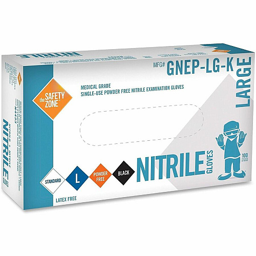 Safety Zone Medical Nitrile Exam Gloves (GNEPLGKCT)