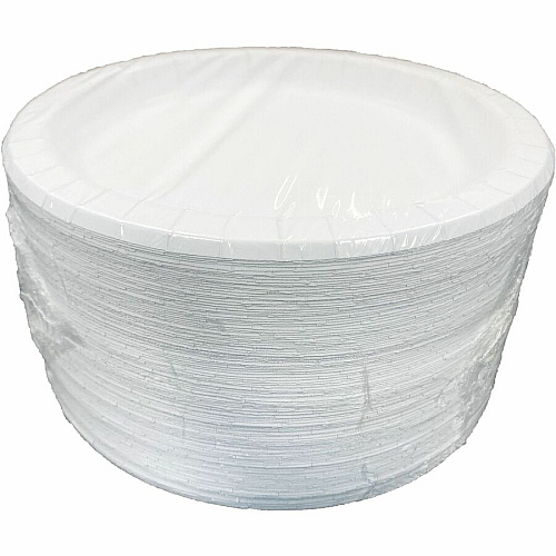AJM 9" Dinnerware Paper Plates (CP9AJCWWH1CT)